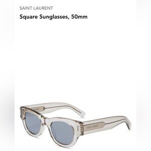 Saint Laurent square-frame transparent sunglasses